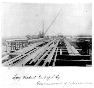 Construction of Spey Rail Viaduct