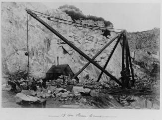 Steam Crane in Granite Quarry