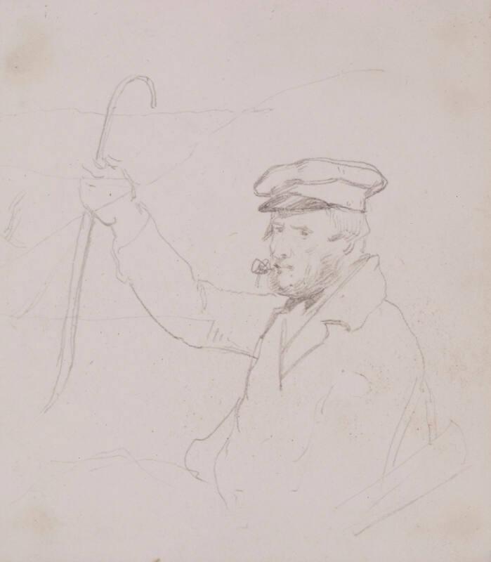 Study of Man (half-figure) With a Hat and Smoking a Pipe