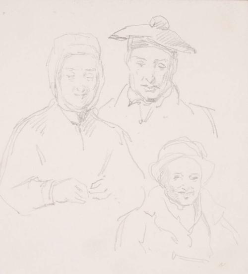 Study of Three Heads and Shoulders