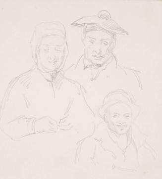 Study of Three Heads and Shoulders