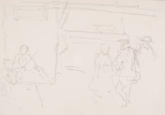 Indoor Scene of People Dancing and Playing Instruments