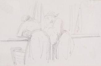 Two Women Overlooking a Dock