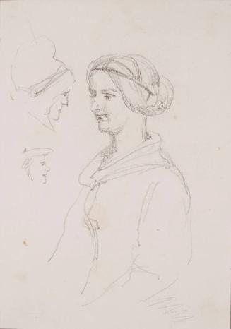 Portrait of a Woman (half-figure) & Two Heads