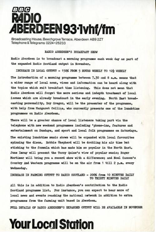 BBC Radio Aberdeen's Breakfast Show