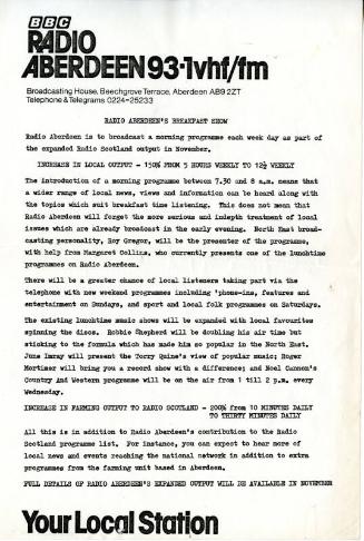 BBC Radio Aberdeen's Breakfast Show