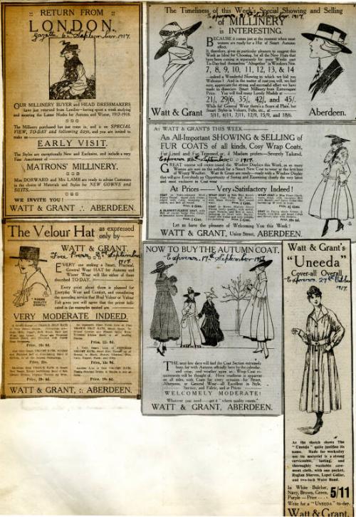 Watt and Grant Album: Classifieds 1914-1922