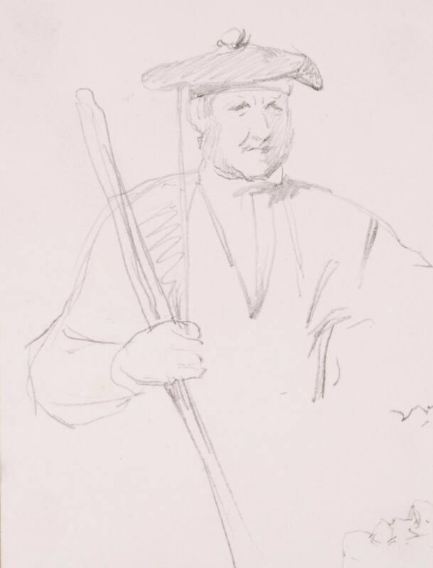 Study of  Man with Gun in Hand