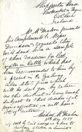 Order for Red Water Cure