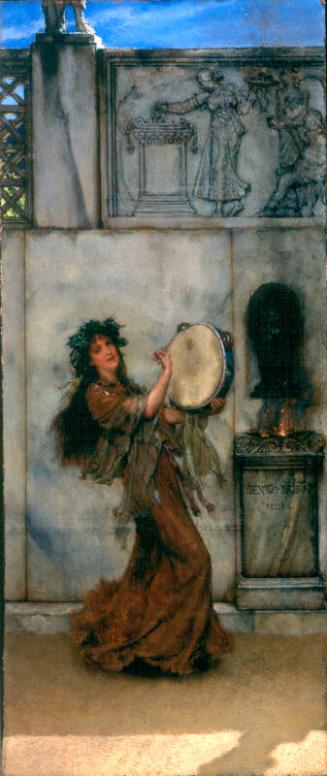 A Garden Altar by Sir Lawrence Alma-Tadema