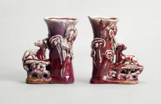 Pair of Red Celadon Vases