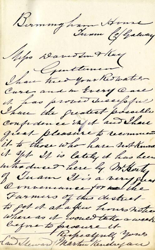 Testimonial for Red Water Cure