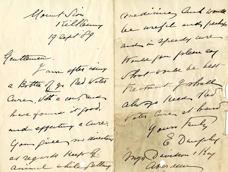 Order for Red Water Cure