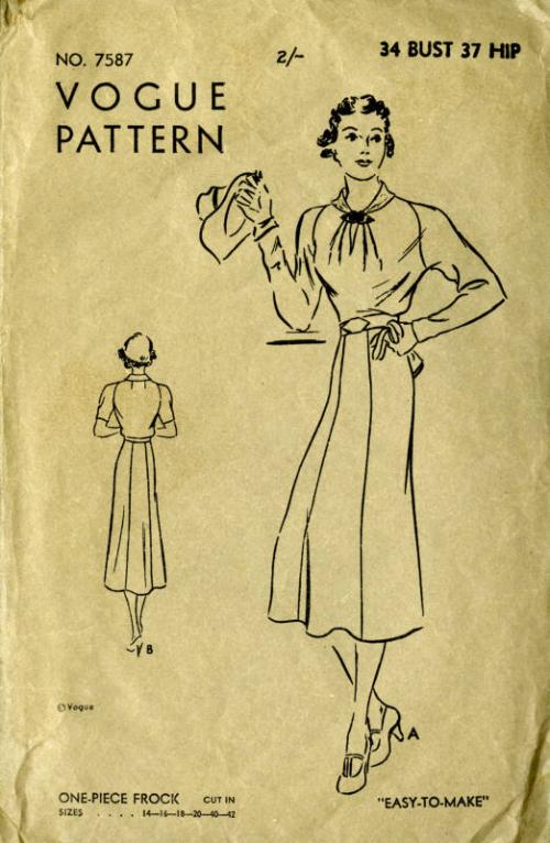 Paper Pattern for a One Piece Frock