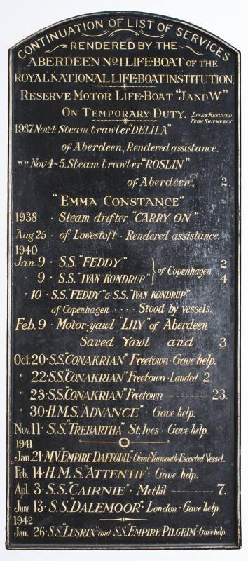 Service Board Aberdeen R.N.L.I No.1 Lifeboat