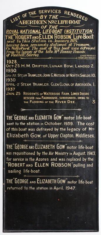 Service Board Aberdeen R.N.L.I No.2 Lifeboat