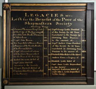 Aberdeen Shipmaster Society Mortification Board