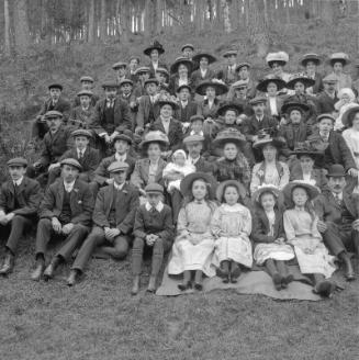 Group in Woodland