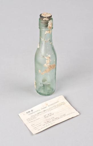Drift Bottle And Registry Card. Released In June 1914 And Recovered By Langdale In 1996
