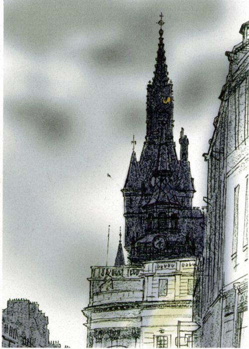 View of the Town House tower from Castlegate