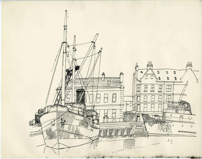 'Thrift' tied up at Aberdeen Harbour