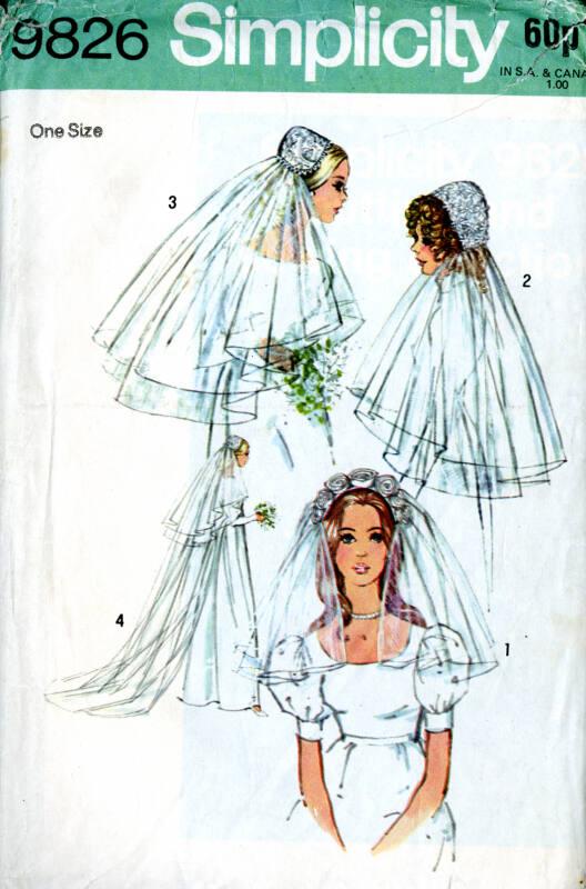 Paper Pattern for Bridal Veil