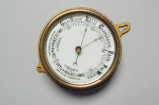 Brass Circular Barometer