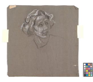 Elspeth, Head - Study For The University Union Murals, Graple Harvest Panel