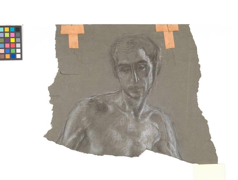 Man And Woman - Study For The University Union Murals, Graple Harvest Panel