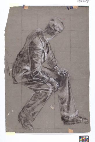 Man - Study For The University Union Murals, Academic Panel