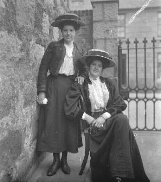 Two Women in Large Hats