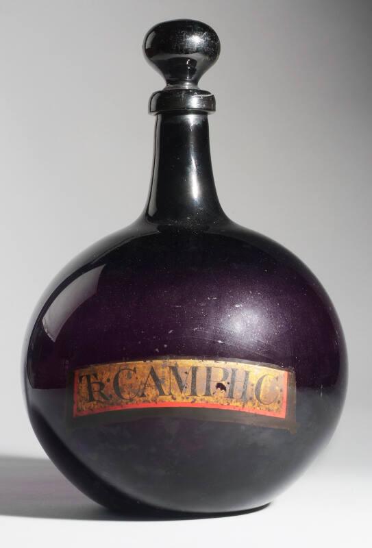 Mauve-Purple Glass Carboy Tr:Camph:C