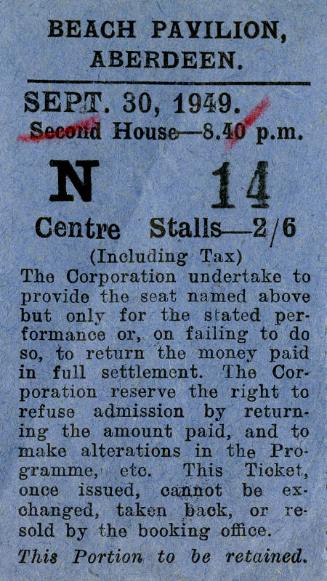 Ticket for Beach Pavilion