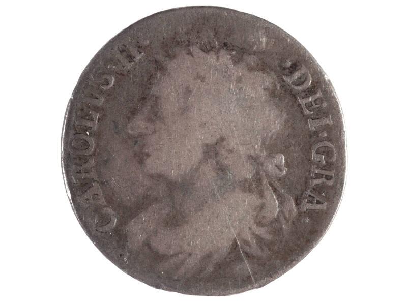 Quarter Dollar (Charles II : Second  Coinage)