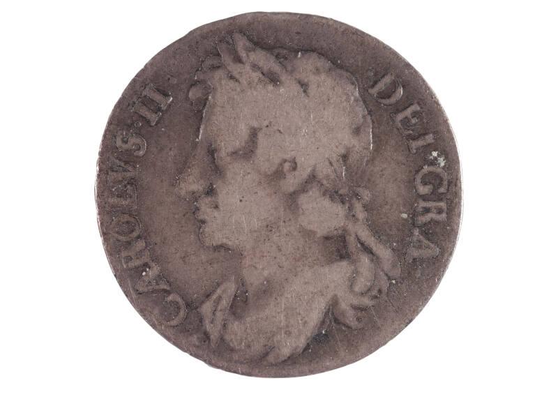 Eighth-dollar (Charles II : Second Coinage)