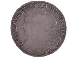 Silver Forty-Shilling Piece