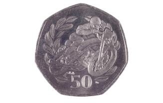 Manx Fifty Pence (Elizabeth II)