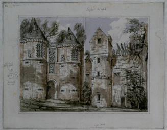 Tolquhon Castle - Entrance Hall and the Courtyard (for "The Baronial Ecclesiastical Antiquities…