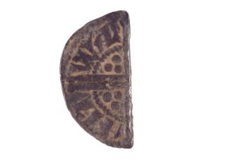 Silver Cut Halfpenny(Long Cross: Class Vg)