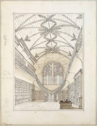 King's College Library (Vol.I, Pl.8. The Baronial Ecclesiastical Antiquities Of Scot.) by Rober…