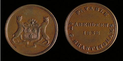 1/4d Size Token (Brantingham)