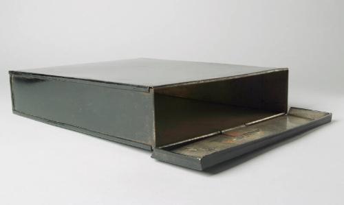 Black Rectangular Tin Box