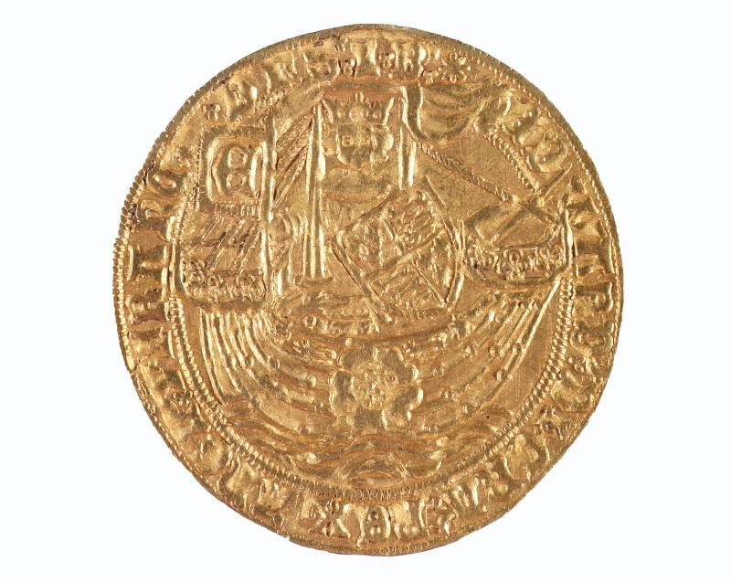 Ryal or Rose Noble (First Reign; Light Coinage : Edward IV )