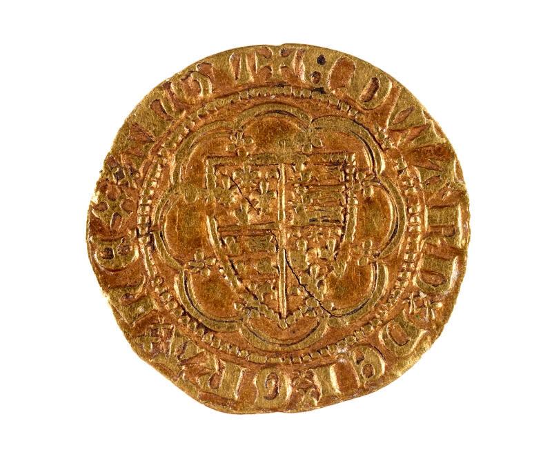 Gold Quarter-noble (Treaty Period : Edward III)