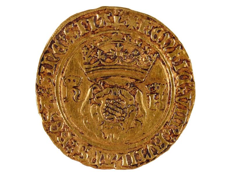 Crown of the Double Rose (Second Coinage : Henry VIII)