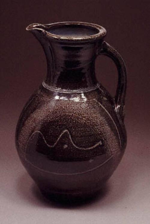 Large saltglaze jug by Michael Casson
