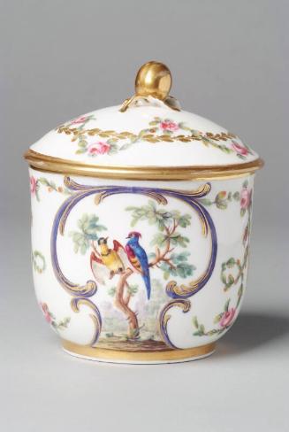 Sugar Bowl Decorated with Birds