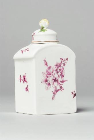 Purple Floral Tea Jar