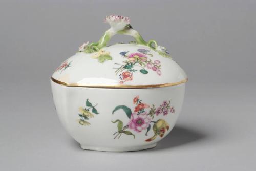 Peach Shaped Sugar Bowl