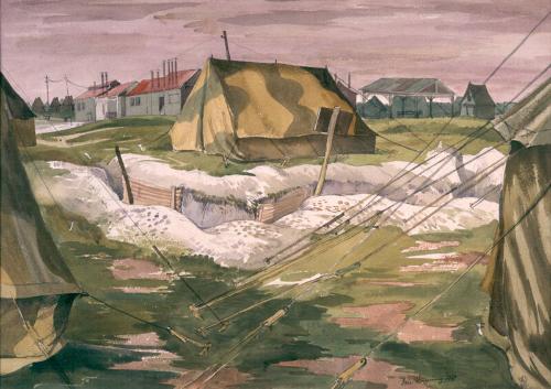 Camp on Salisbury Plain by  Ian Fleming